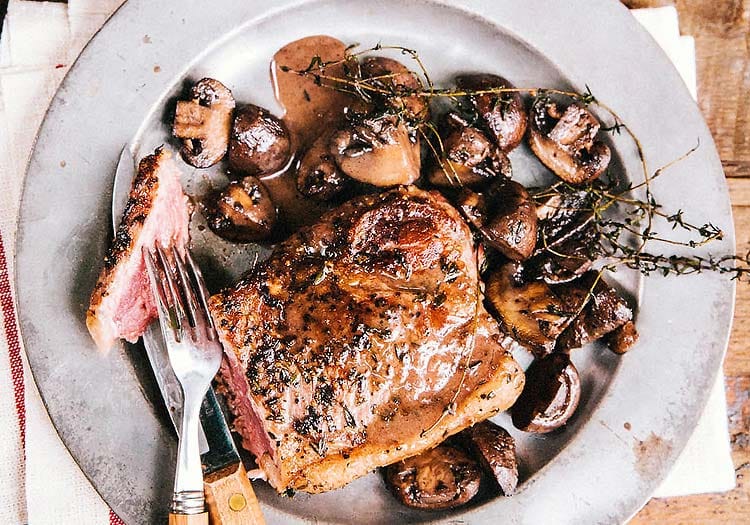 New York Steak Recipe: With 3 Wild Mushrooms 2 New York Steak Recipe