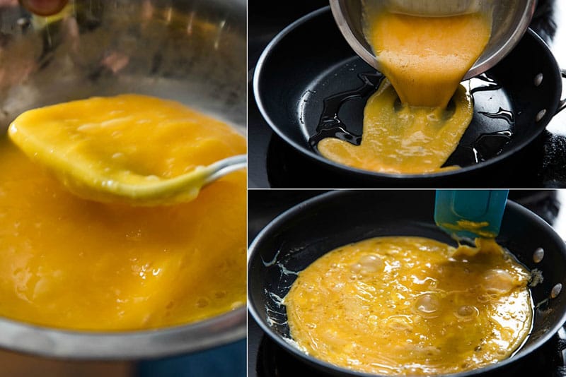Omurice Recipe - Japan style scrambled egg omelette 