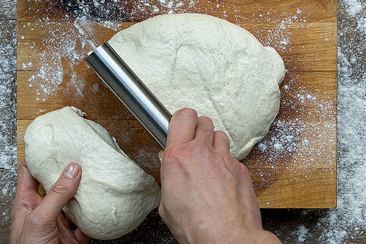 English Muffin Recipe - Divide the baslama dough into equal pieces