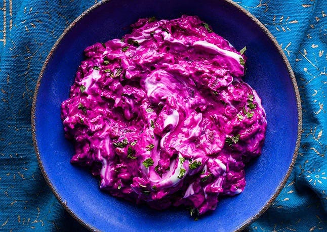 Beetroot Yogurt Recipe: Ready in 10 Minutes 2 beet yogurt with herbs 646 1