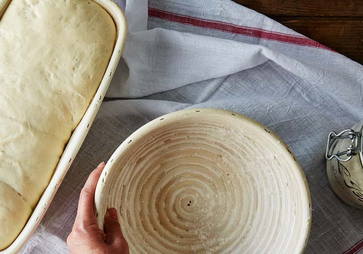 Einkorn Bread Recipe: Siyez Flour Sourdough 5 Siyez Flour Bread Recipe - Bread leavening basket