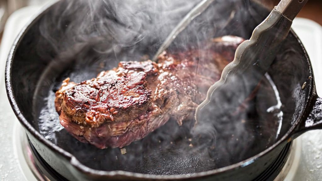 stock searing meat 1